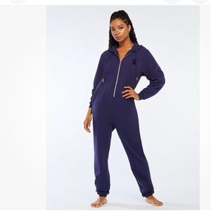 Savage X Fenty navy Blue Hooded Jumpsuit W Sz 1X , M Sz L , unisex NWT